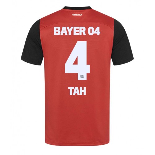 Pánský Fotbalový dres Bayer Leverkusen Jonathan Tah #4 2024-25 Domácí Krátký Rukáv